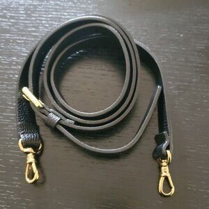 Bandolier black and gold cross body strap